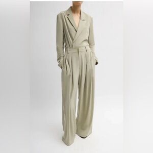 Tibi Relaxed Suiting Triple Pleat Pant